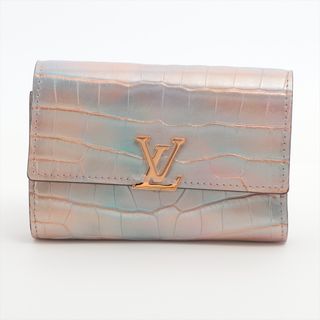 ルイヴィトン(LOUIS VUITTON)のヴィトン ポルトフォイユカプシーヌコンパクト   ピンク レディース コン(財布)