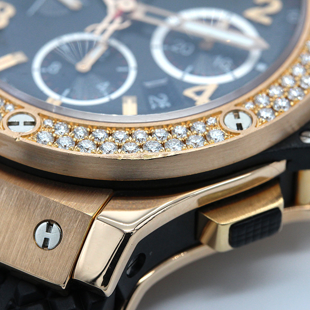 HUBLOT(ウブロ)の　ウブロ HUBLOT ビッグ・バン ゴールド クロノグラフ ダイヤ 301.PX.130.RX.114 ブラック K18RG、ダイヤモンド 自動巻き メンズ 腕時計 メンズの時計(その他)の商品写真