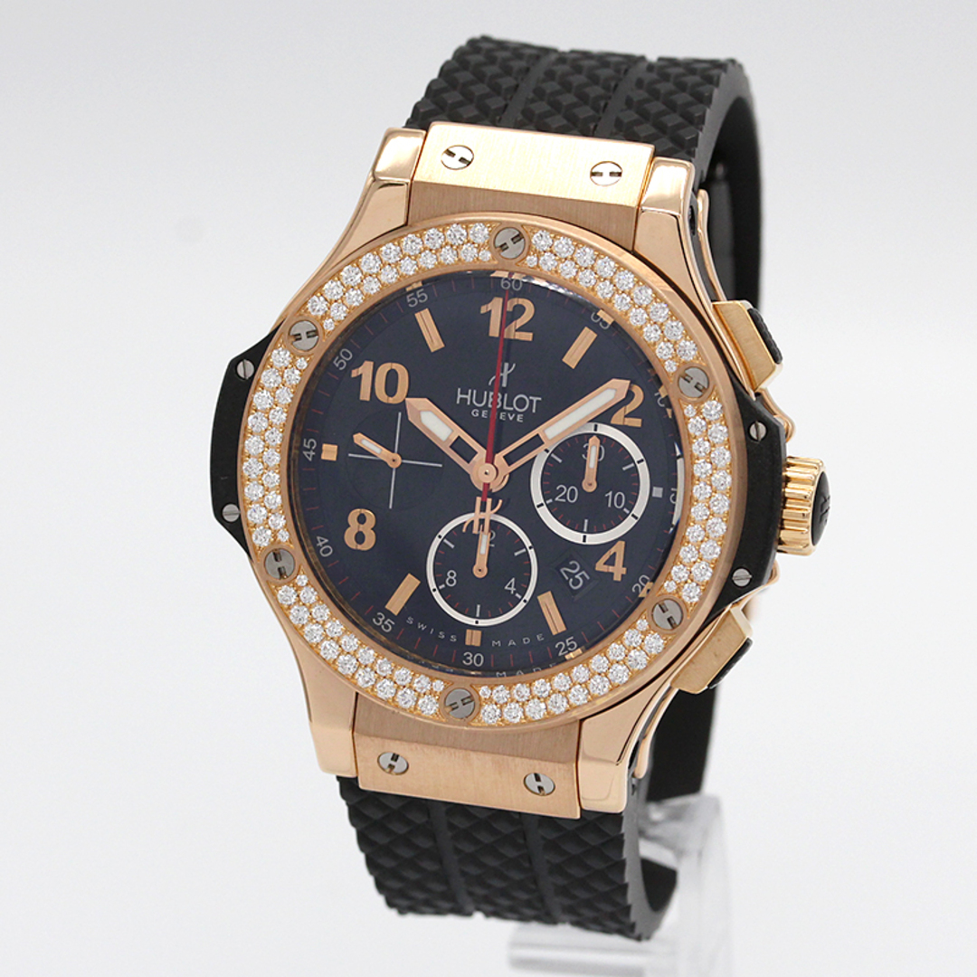 HUBLOT(ウブロ)の　ウブロ HUBLOT ビッグ・バン ゴールド クロノグラフ ダイヤ 301.PX.130.RX.114 ブラック K18RG、ダイヤモンド 自動巻き メンズ 腕時計 メンズの時計(その他)の商品写真