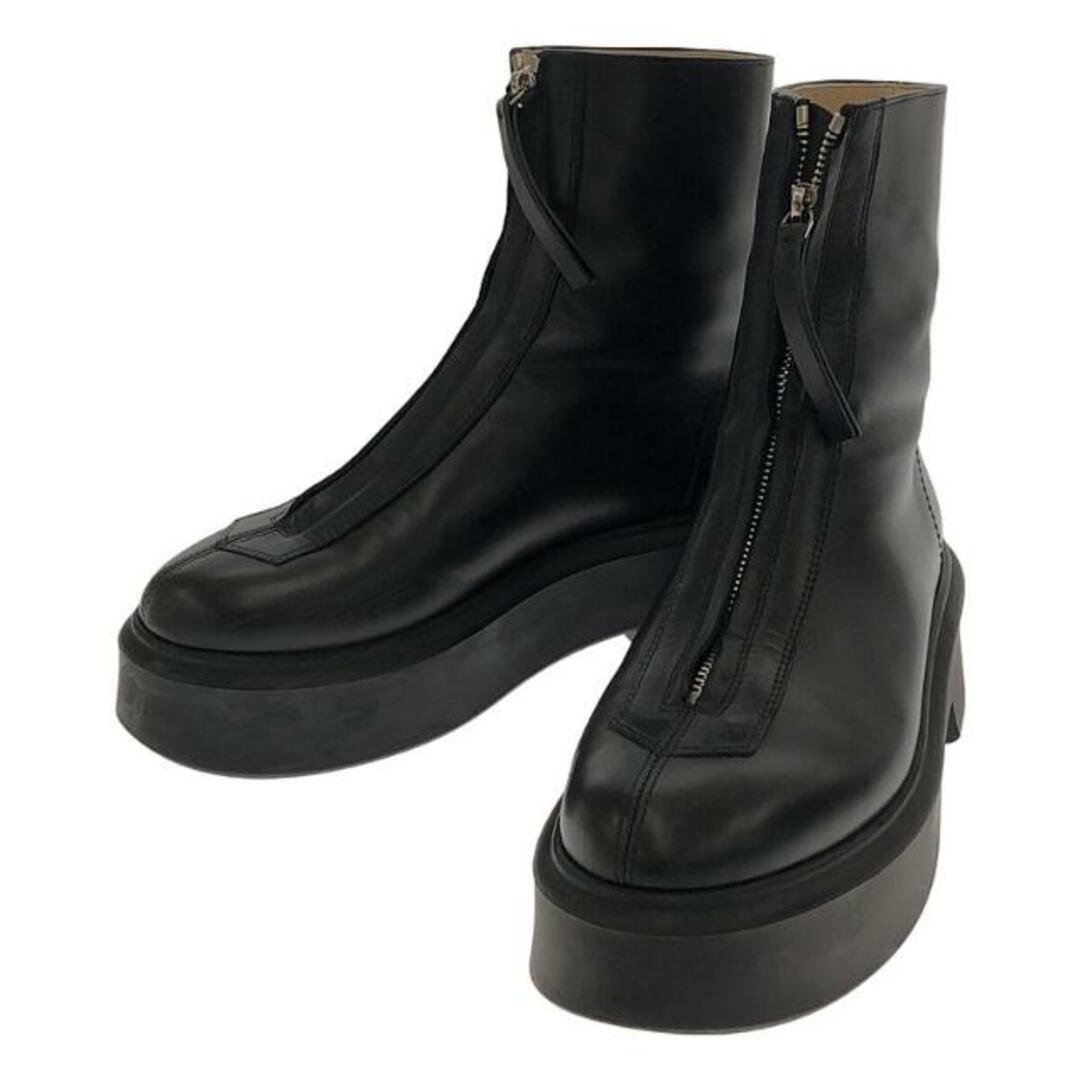 レディースTHE ROW / ザロウ | F1144 L64R ZIPPED BOOT 1 レザー ジップブーツ | 36 1/2 | ブラック | レディース