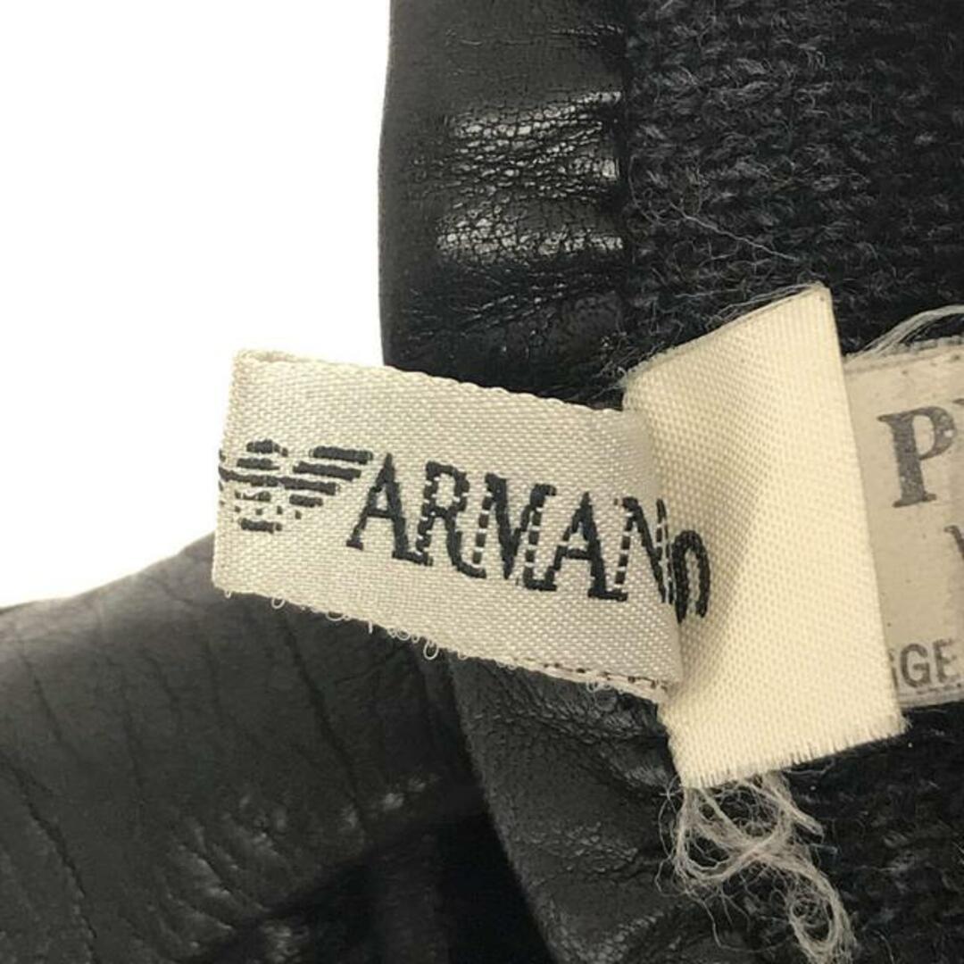 Emporio Armani(エンポリオアルマーニ)のEMPORIO ARMANI / エンポリオアルマーニ | レザーグローブ | S | ブラック レディースのレディース その他(その他)の商品写真