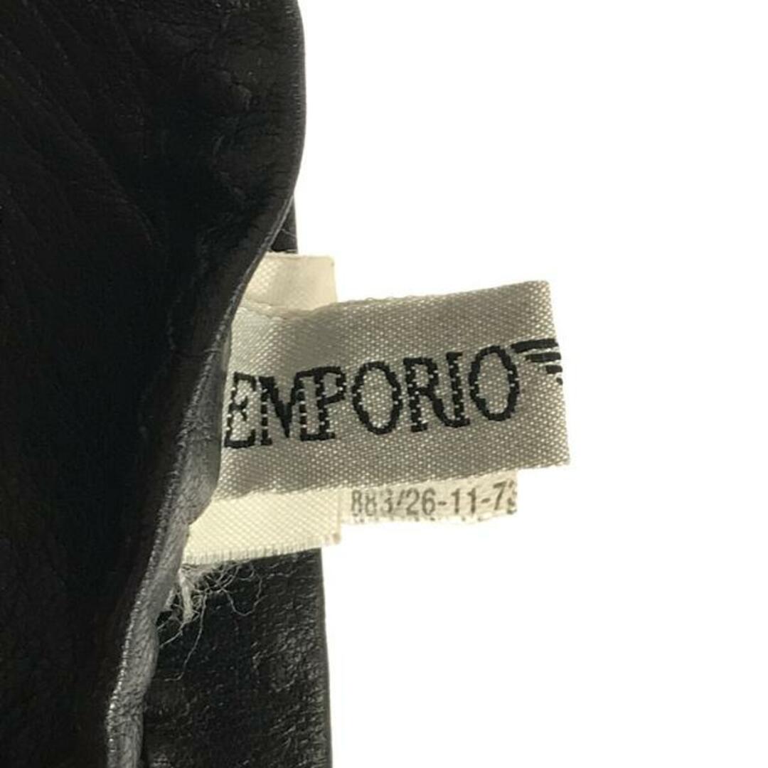 Emporio Armani(エンポリオアルマーニ)のEMPORIO ARMANI / エンポリオアルマーニ | レザーグローブ | S | ブラック レディースのレディース その他(その他)の商品写真