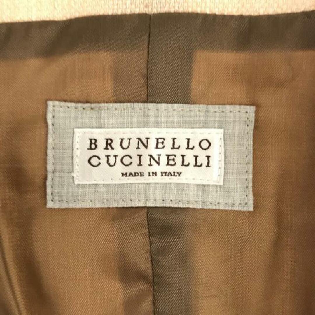 BRUNELLO CUCINELLI(ブルネロクチネリ)の【美品】  BRUNELLO CUCINELLI / ブルネロクチネリ | リネン ベスト ジレ / 総裏地 | 46 | ベージュ | メンズ メンズのトップス(ベスト)の商品写真