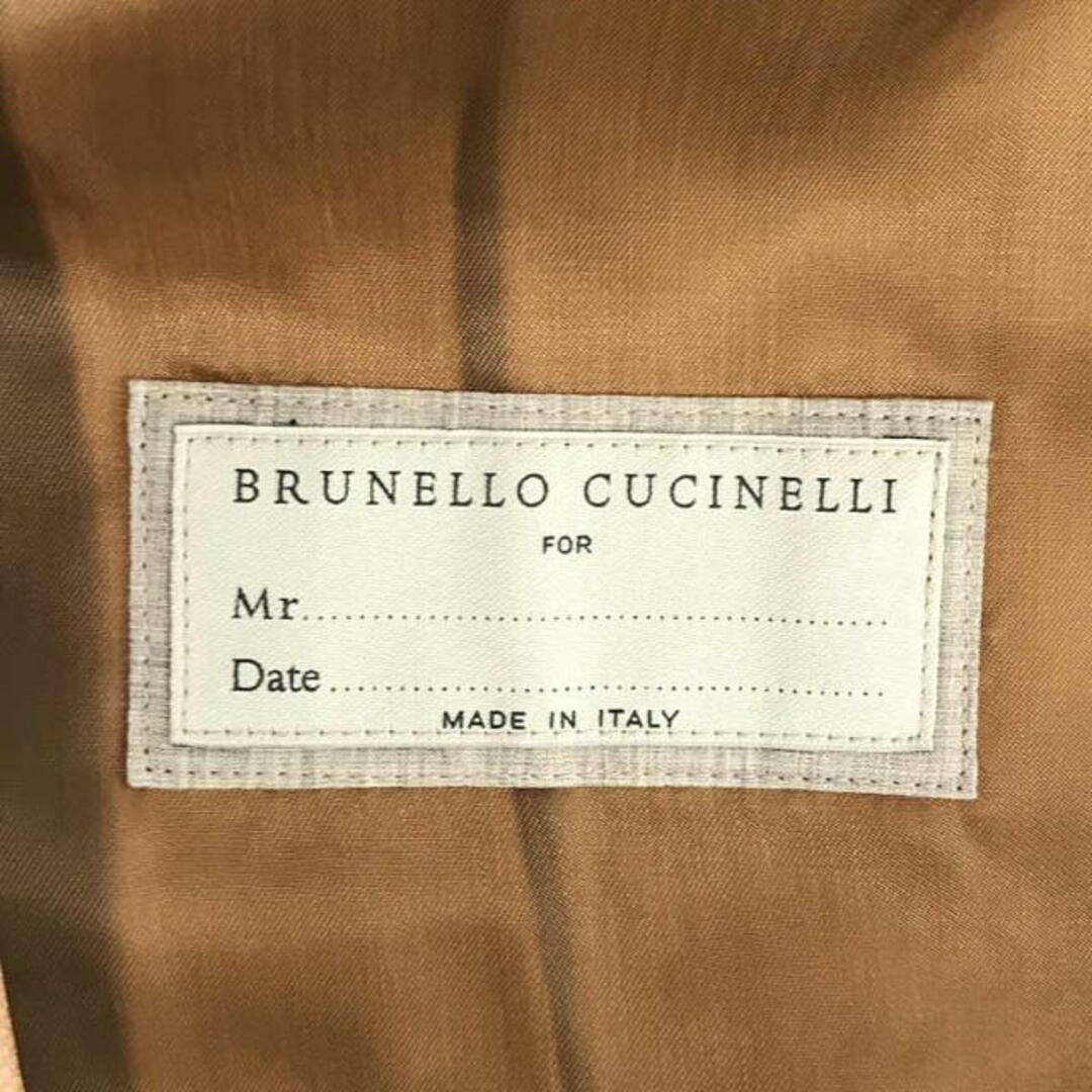 BRUNELLO CUCINELLI(ブルネロクチネリ)の【美品】  BRUNELLO CUCINELLI / ブルネロクチネリ | リネン ベスト ジレ / 総裏地 | 46 | ベージュ | メンズ メンズのトップス(ベスト)の商品写真