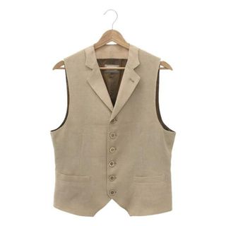 ブルネロクチネリ(BRUNELLO CUCINELLI)の【美品】  BRUNELLO CUCINELLI / ブルネロクチネリ | リネン ベスト ジレ / 総裏地 | 46 | ベージュ | メンズ(ベスト)