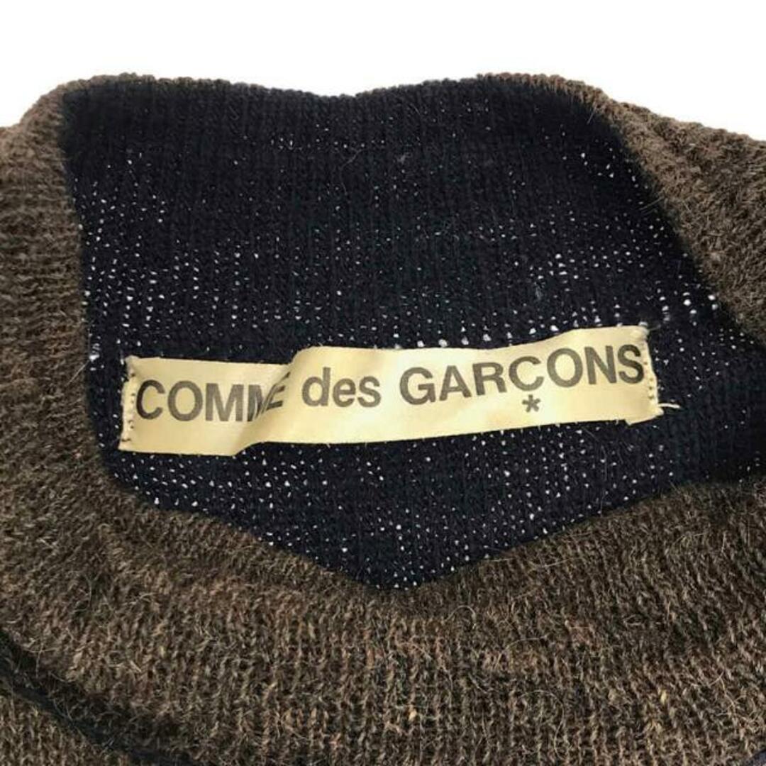COMME des GARCONS(コムデギャルソン)のCOMME des GARCONS / コムデギャルソン | 90s～ / AD1998 | パネル ハイネック ウールニットプルオーバー | ブラウン/ネイビー/ベージュ | レディース レディースのトップス(ニット/セーター)の商品写真