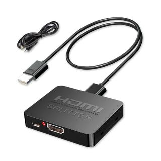 HDMI 分配器 1入力2出力 4K HDMI スプリッター 2ポートに対応 1(映像用ケーブル)