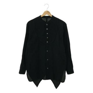 マトフ(matohu)の【美品】  matohu / まとふ | <ゆらぎの力>  スワローテイルシャツ - レノクロス / Tail Shirt | L | ブラック | レディース(シャツ/ブラウス(長袖/七分))