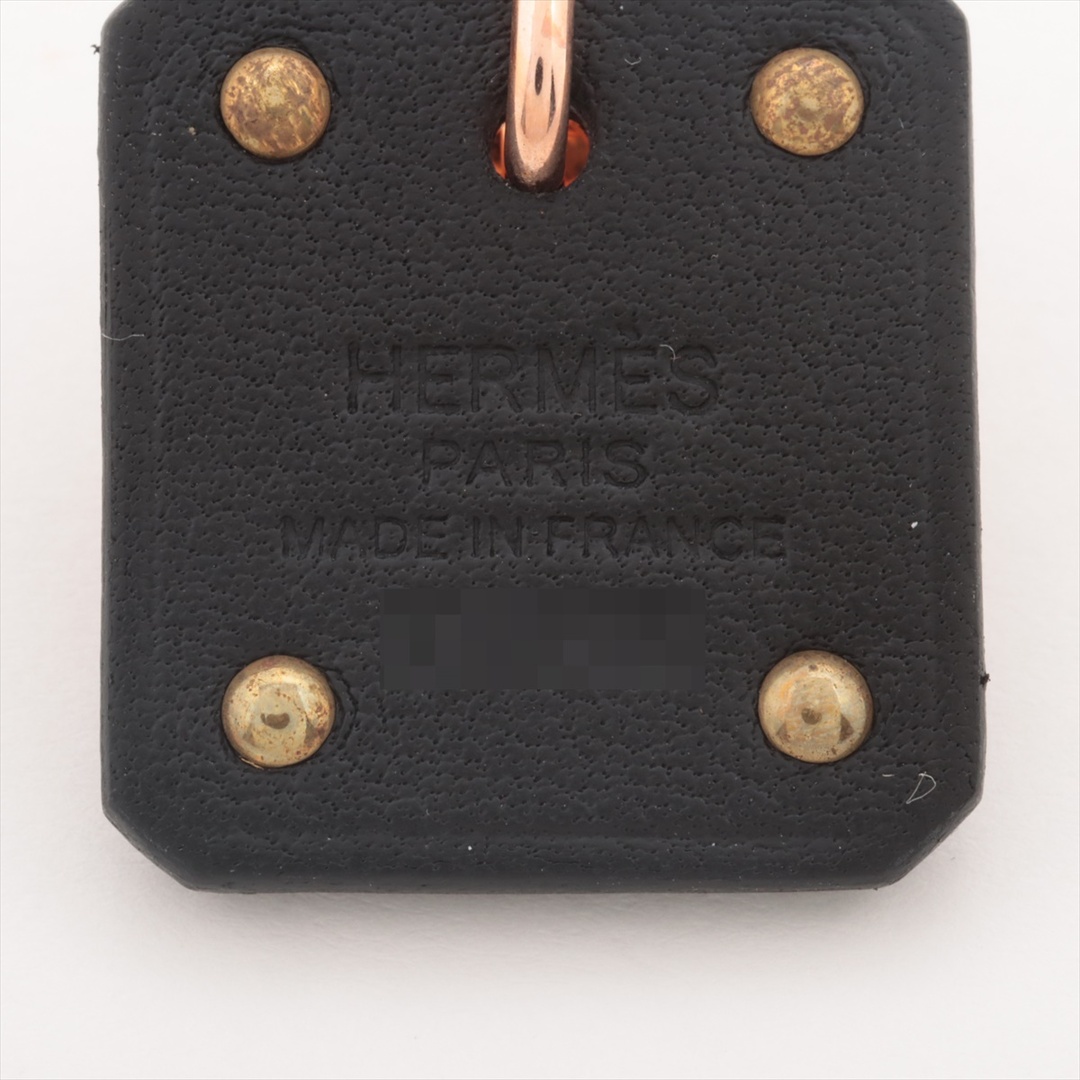 Hermes(エルメス)のエルメス アスドゥクール GP×革  ピンクゴールド レディース ピアス レディースのアクセサリー(ピアス)の商品写真