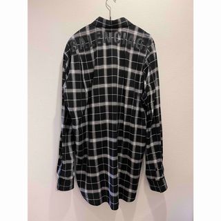 新品19AW BALENCIAGA 総柄 ロゴウェーブ 長袖シャツ 38(M)