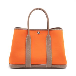 エルメス(Hermes)のエルメス ガーデンパーティTPM トワルオフィシエ  オレンジ レディース(トートバッグ)