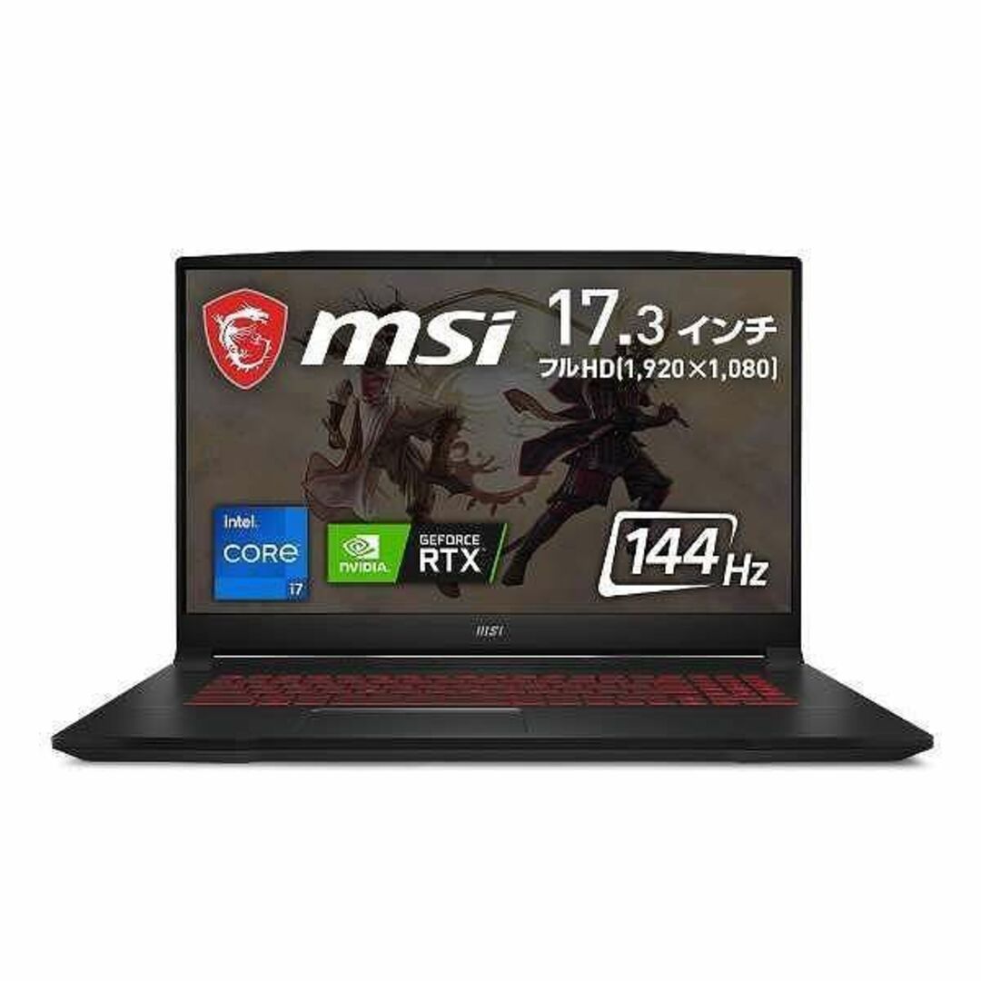 メーカーMSI5%オフ超美品 RTX3070Ti 搭載 17.3ゲーミングノート Katana