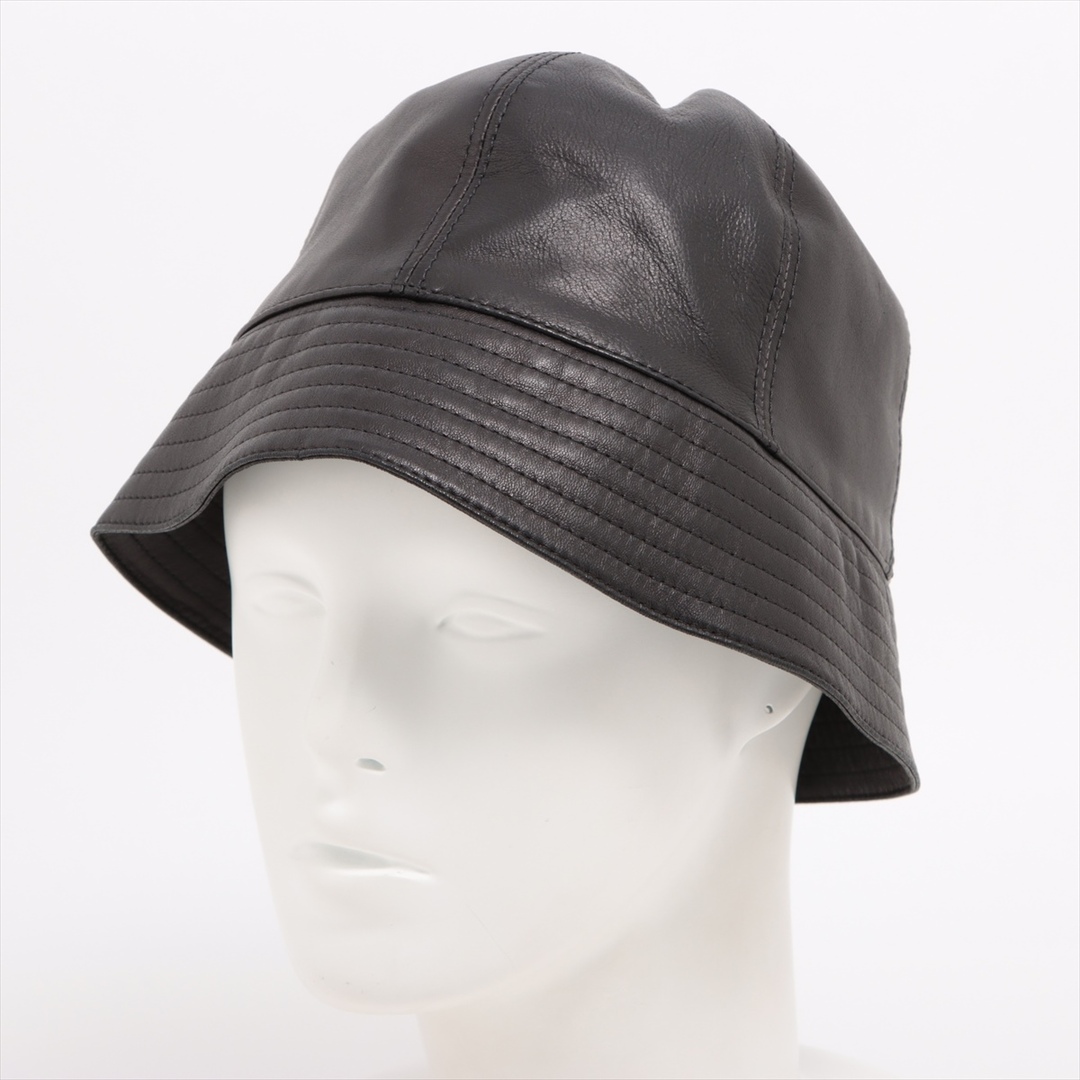 LOEWE(ロエベ)のロエベ アナグラム ラムスキン S ブラック レディース ハット レディースの帽子(ハット)の商品写真