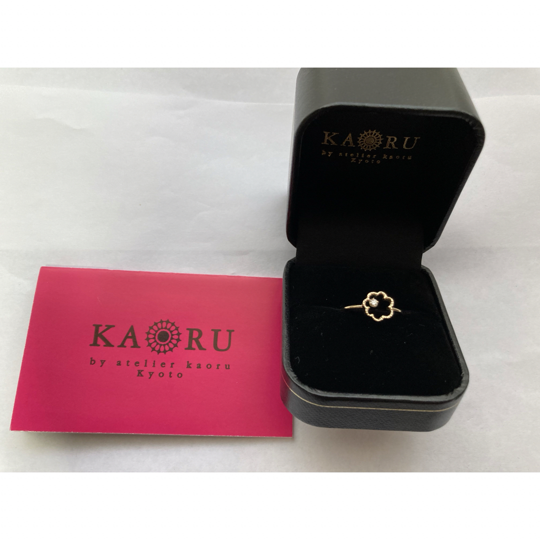 KAORU(カオル)のpearl 様　専用！新品　カオル　kaoru ミモザ  ダイヤ　リング　k10 レディースのアクセサリー(リング(指輪))の商品写真