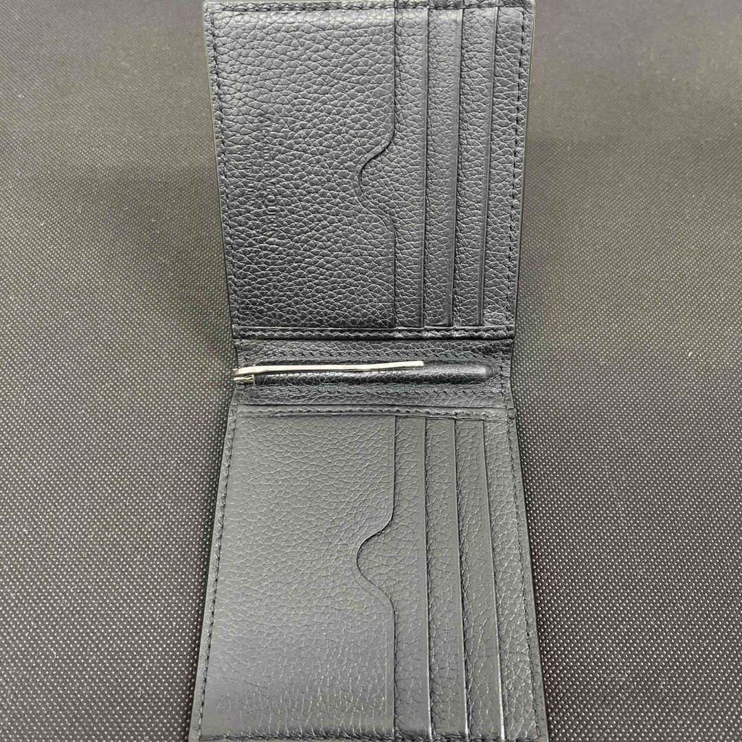 Alexander McQueen(アレキサンダーマックイーン)のアレキサンダーマックイーン 2つ折り財布 カードケース ブラック 黒 札入れ メンズのファッション小物(折り財布)の商品写真