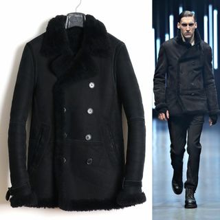 ニールバレット(NEIL BARRETT)のNeil Barrett 11AW 国内正規品 ムートンPコート XS(レザージャケット)