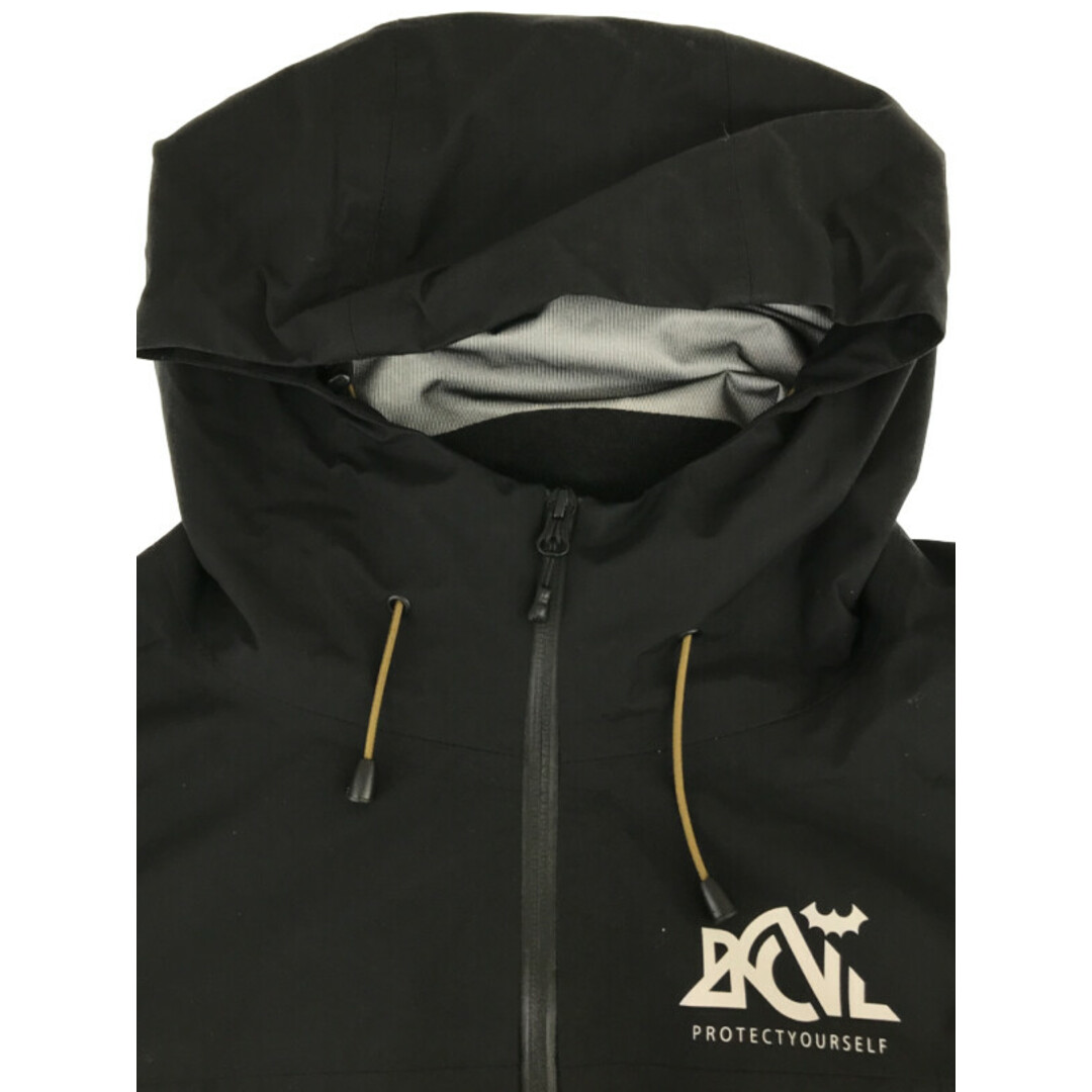 Back Channel(バックチャンネル)のBack Channel バックチャンネル NYLON 3LAYER MOUNTAIN PARKA マウンテンパーカー ブラック XL メンズのジャケット/アウター(マウンテンパーカー)の商品写真