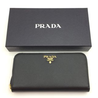 プラダ(PRADA)の◎◎PRADA プラダ ラウンドファスナー長財布 ヴィッテロムーブ  1ML506 ブラック(財布)