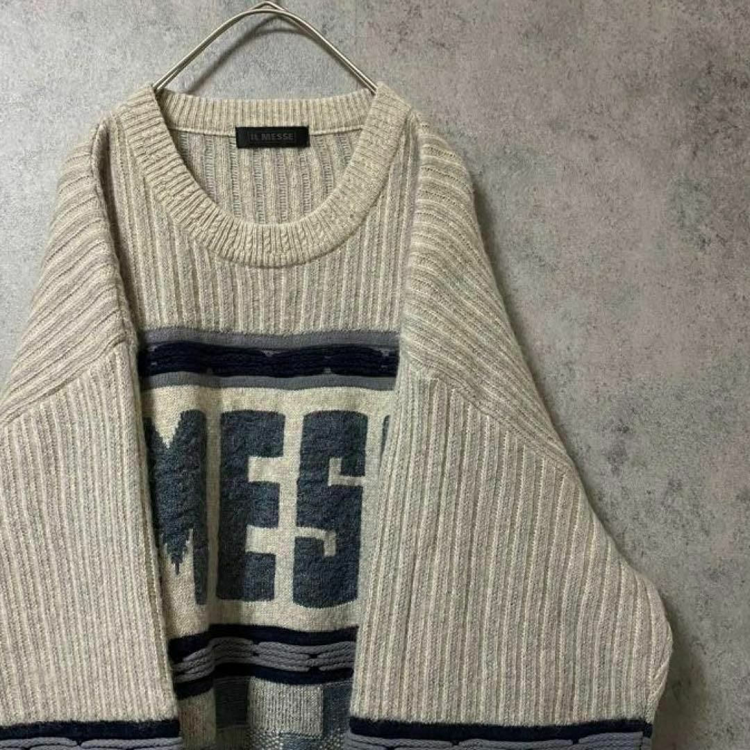 VINTAGE - 90S vintage 柄ニット セーター モヘア混 メンズ 古着 個性