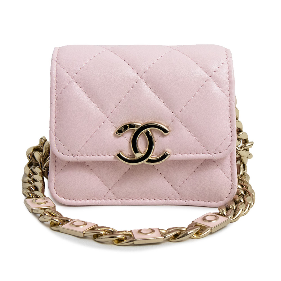 CHANEL - シャネル ミニ マトラッセ チェーン ショルダーバッグ 斜め CHANEL - シャネル ミニ マトラッセ チェーン ショルダーバッグ 斜め