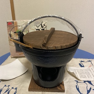 いろり鍋1 8cm＆台w-203-515