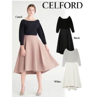 セルフォード(CELFORD)の未使用♦CELFORD ニットコンビワンピース(ロングワンピース/マキシワンピース)