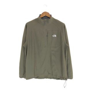 ザノースフェイス(THE NORTH FACE)のSALE///// THE NORTH FACE ノースフェイス APEX ハーフジップ ソフトシェルジャケット アウトドア カーキ (メンズ L)  P3249(その他)