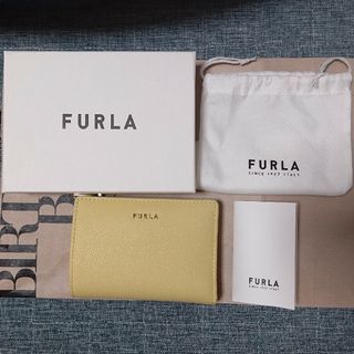 フルラ(Furla)のフルラ FURLA 二つ折り財布 コンパクトウォレット イエロー 黄色(財布)