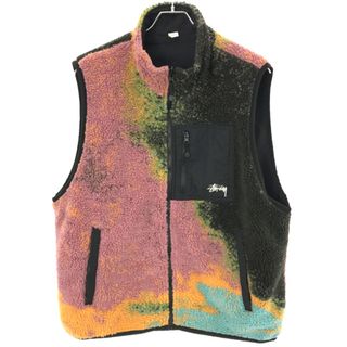 ステューシー(STUSSY)のStussy ステューシー 23SS Jacquard Dye Sherpa Vest リバーシブル フリースベスト  マルチカラー L(その他)