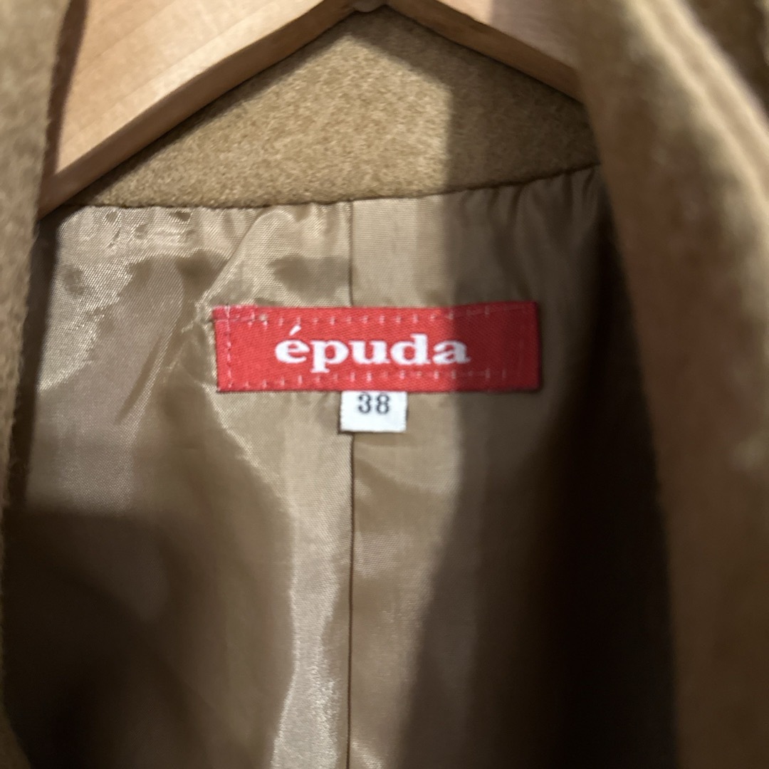 epuda(イプダ)のイプダ　アンゴラ混　日本製　コート レディースのジャケット/アウター(チェスターコート)の商品写真
