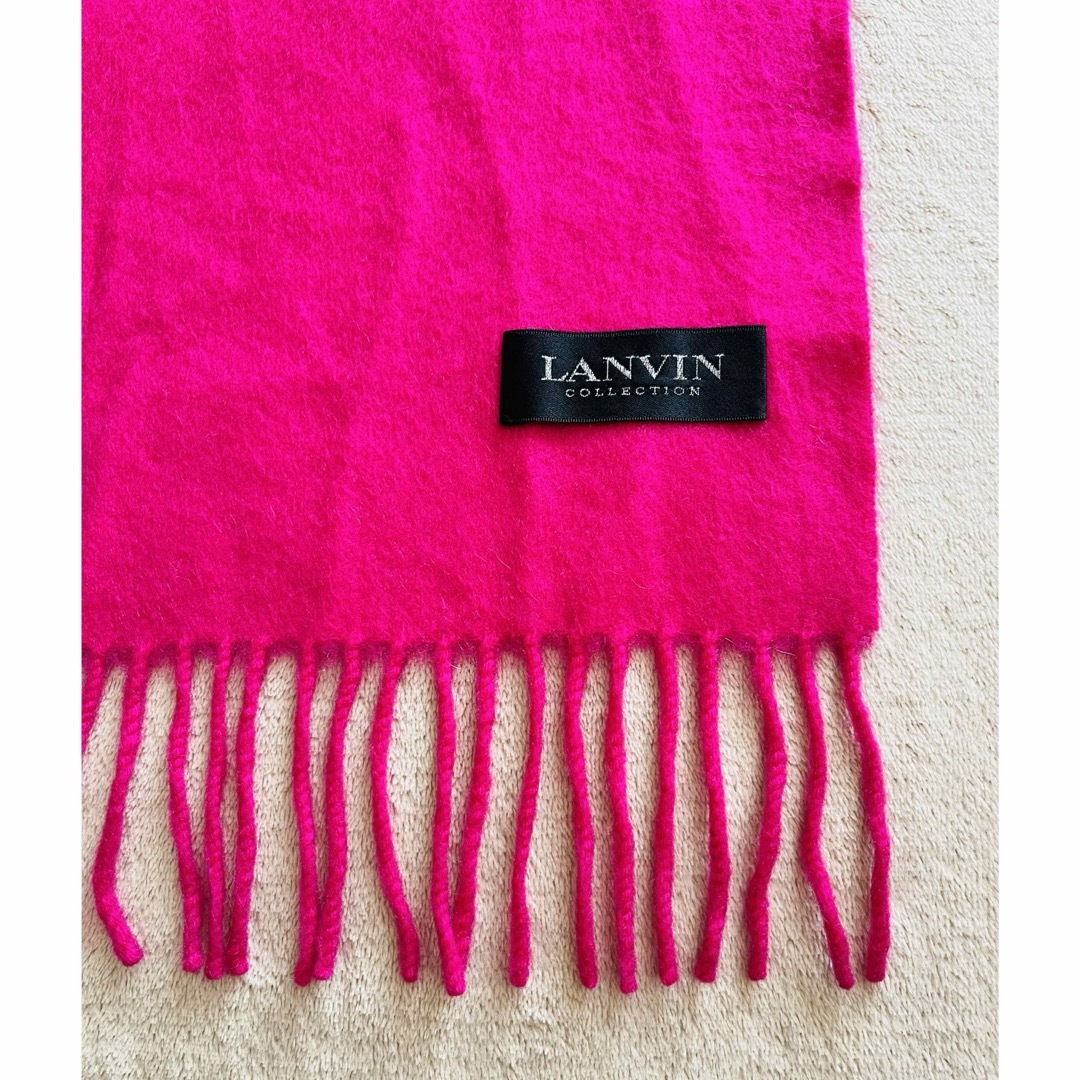 LANVIN COLLECTION(ランバンコレクション)の【美品】LANVINランバンコレクションカシミヤ100%マフラー レディースのファッション小物(マフラー/ショール)の商品写真