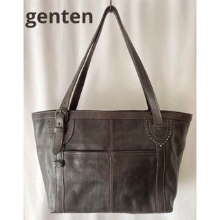 ゲンテン(genten)のgenten ゲンテン 2way ショルダー トートバッグ 大容量  限定品(トートバッグ)