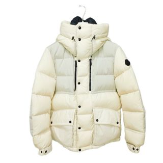 モンクレール(MONCLER)のMONCLER モンクレール オーレアル AUREAL 1 ブラック ラバーワッペン ナイロン Lionel Terray アイボリー ダウンジャケット 4192085(ダウンジャケット)