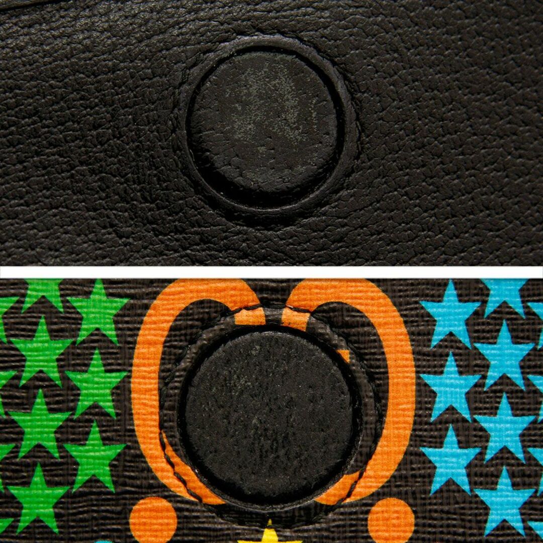Gucci(グッチ)の美品 グッチ ボディバッグ GGサイケデリック ベルトバッグ 598113 マルチカラー ブラック GUCCI イタリア製 PVC レザー レインボー ウエストポーチ メンズのバッグ(ボディーバッグ)の商品写真