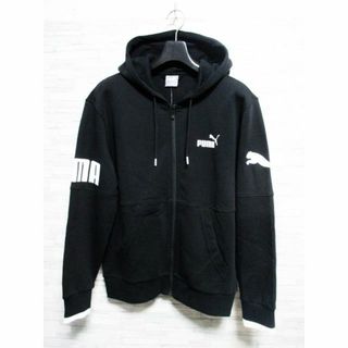 プーマ(PUMA)の☆PUMA プーマ ビッグロゴ プリントパーカー パーカー/メンズ/M☆ブラック(パーカー)