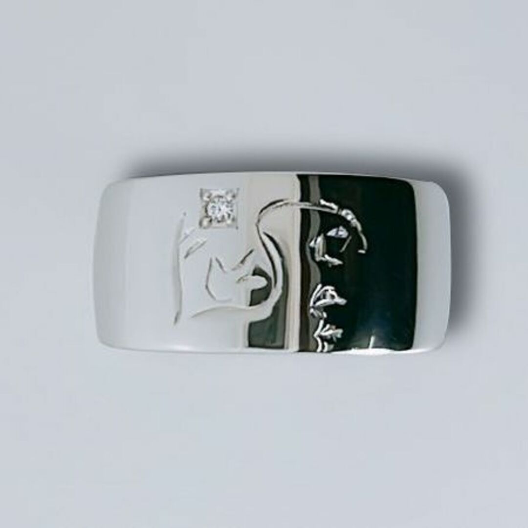 新品✨　PT900　シンプルな指輪　クリスマスプレゼント　リング　＃14.5 メンズのアクセサリー(リング(指輪))の商品写真
