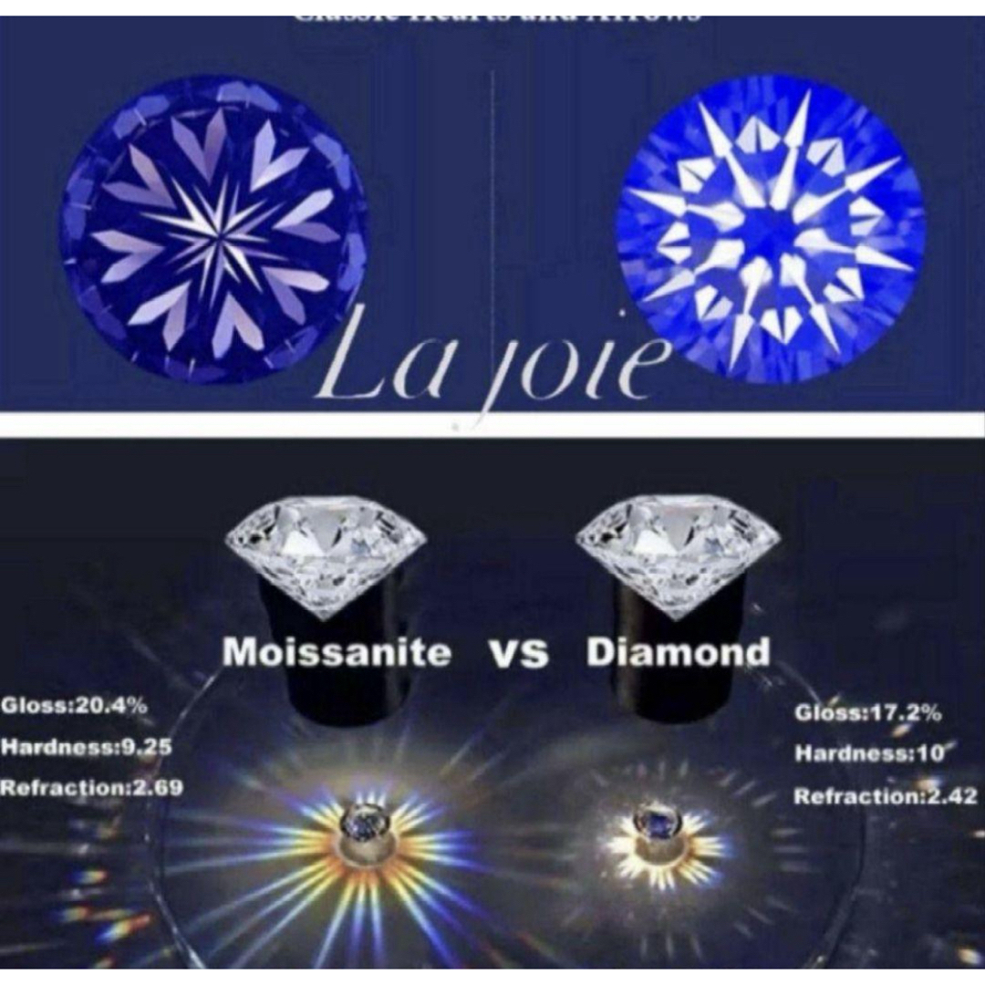 最高品質 1ct 6爪 人工ダイヤ モアサナイト 一粒ダイヤ リング10.5号 レディースのアクセサリー(リング(指輪))の商品写真