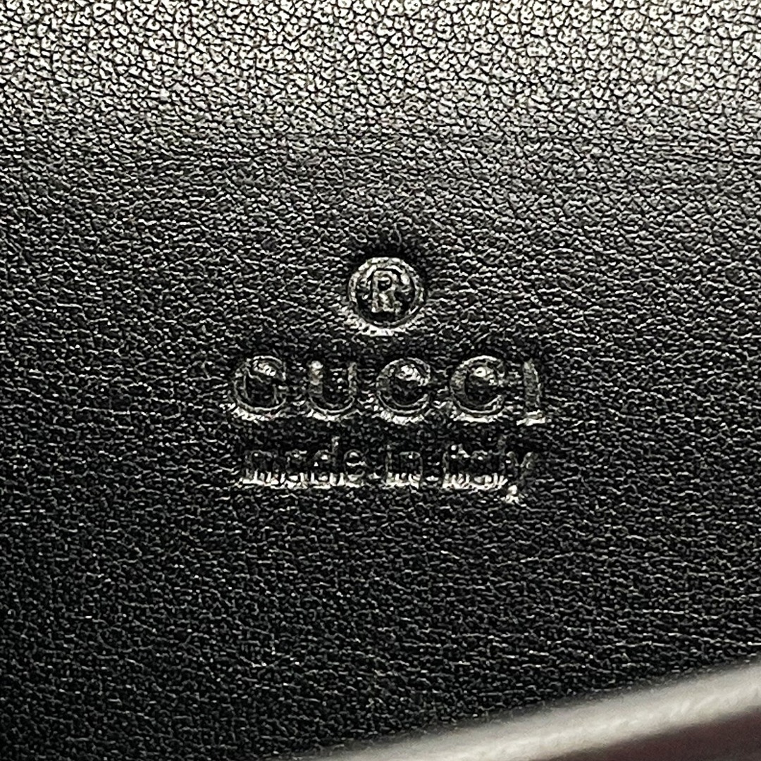 Gucci(グッチ)の☆☆GUCCI グッチ グッチシマ 120965 ブラック カードケース パスケース レザー メンズ レディース メンズのファッション小物(その他)の商品写真