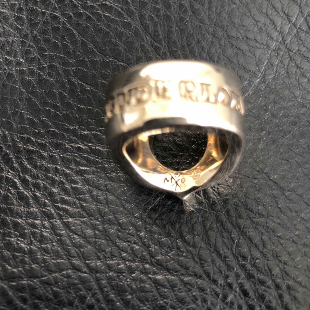 TENDERLOIN(テンダーロイン)の専用出品　テンダーロイン　ホースシューリング　ゴールド　ダイヤ入り　8K 13号 メンズのアクセサリー(リング(指輪))の商品写真