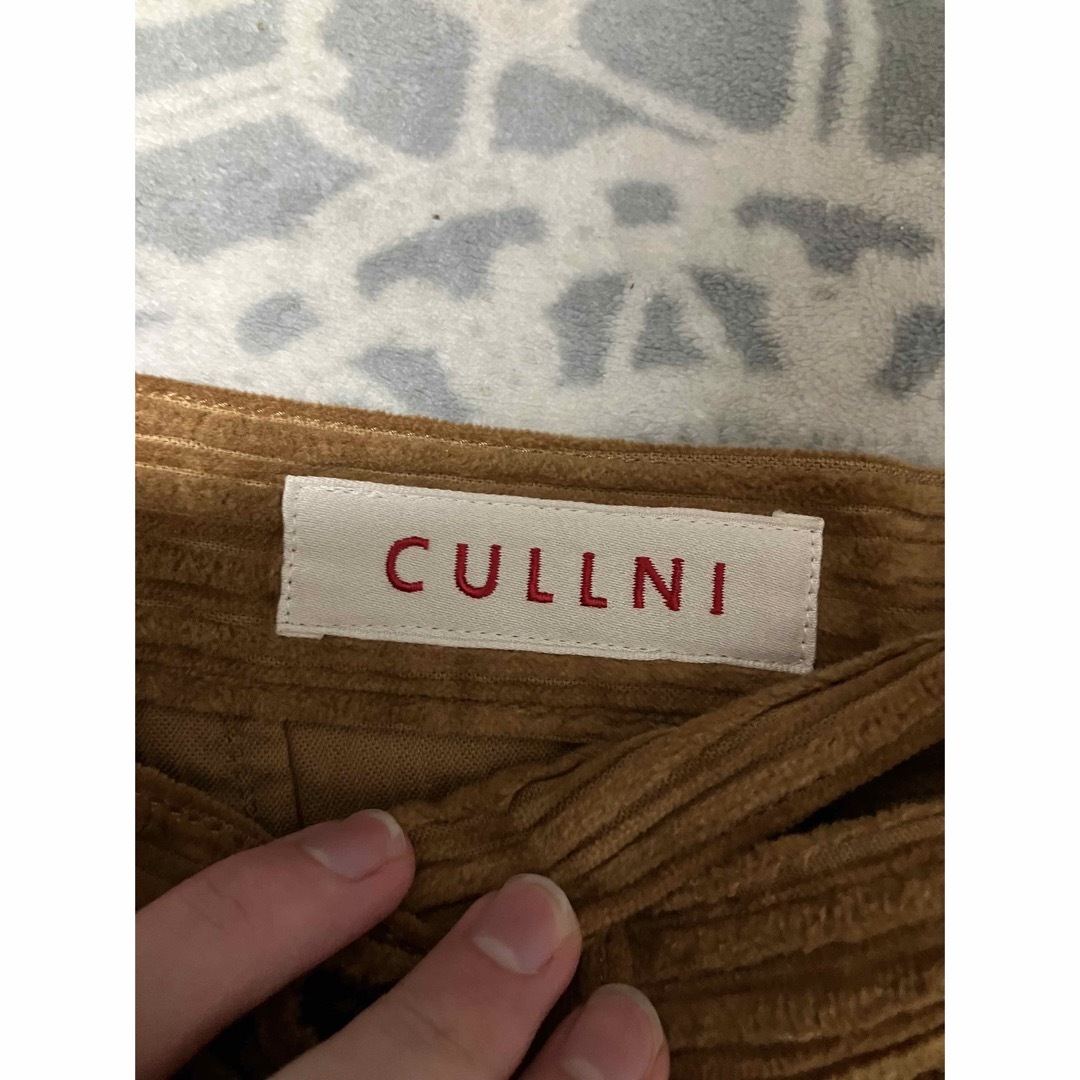 メンズCULLNI クルニ 19AW ベルト付き　コーデュロイ　パンツ　サイズ0