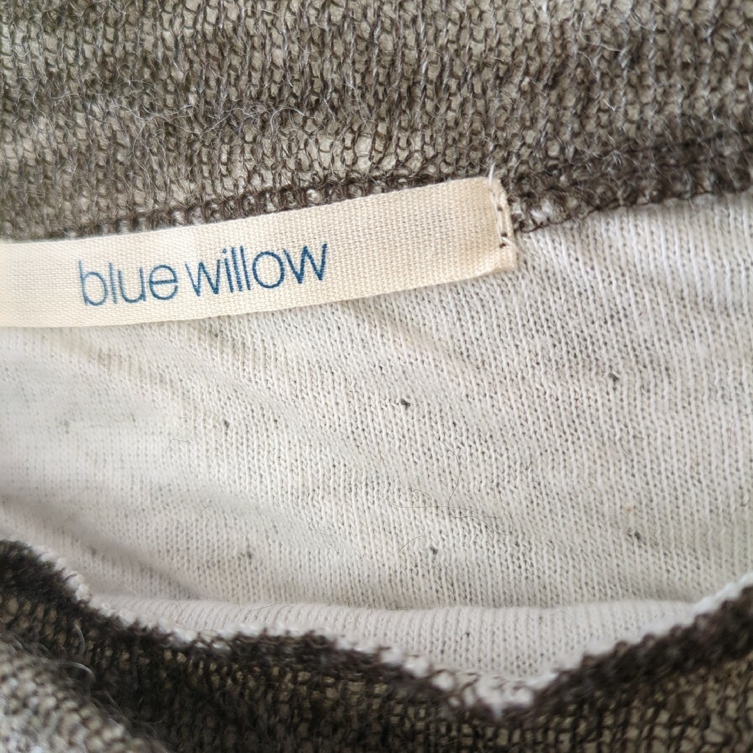 【大幅お値下げ】blue willow ボートネック　肩落ち　ウール　ニット レディースのトップス(ニット/セーター)の商品写真