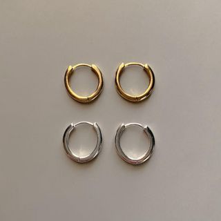 スローブイエナ(SLOBE IENA)のsilver925 mini hoop gold pierce No.730(ピアス)