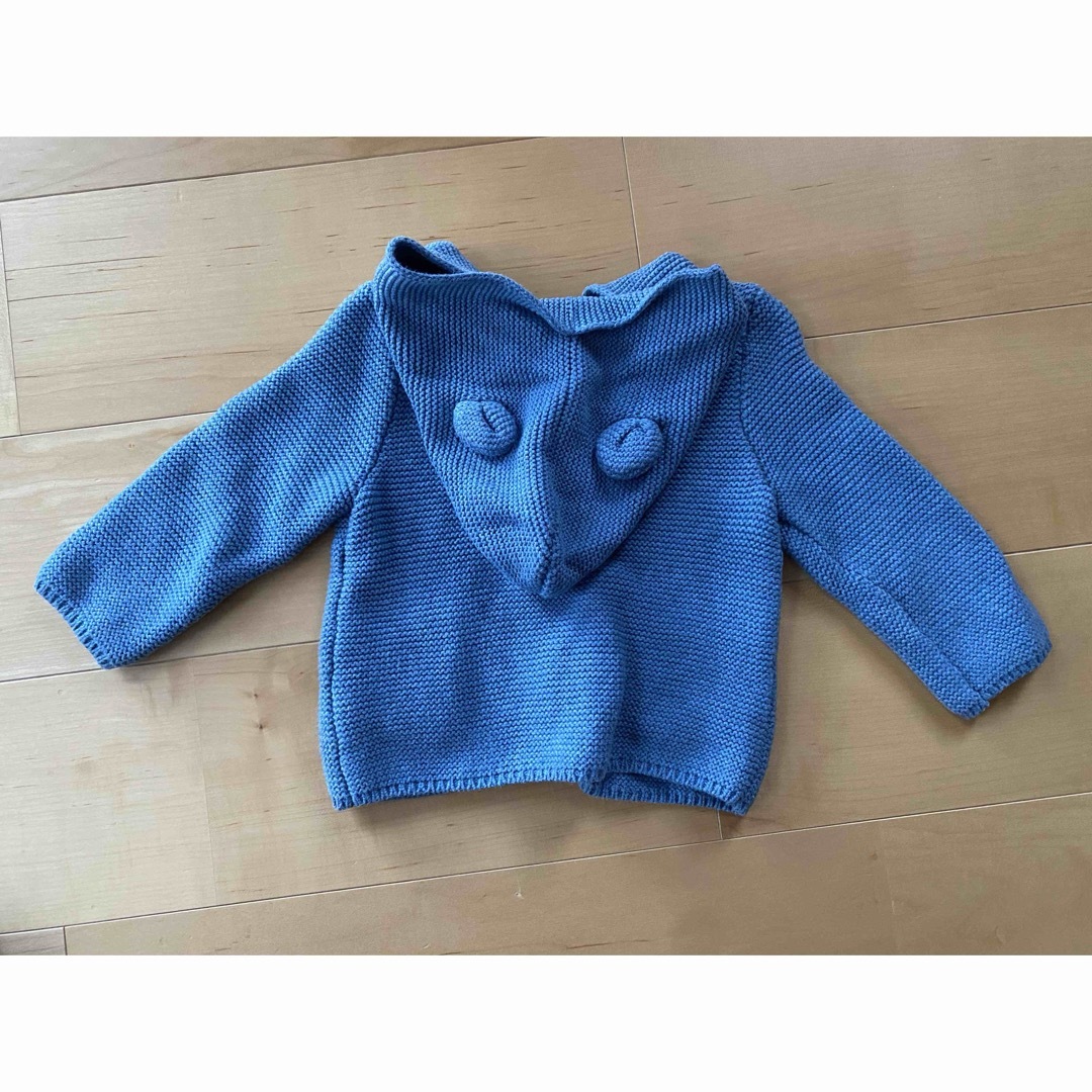 babyGAP(ベビーギャップ)のbabyGAP くま耳フード付きパーカー キッズ/ベビー/マタニティのベビー服(~85cm)(ニット/セーター)の商品写真