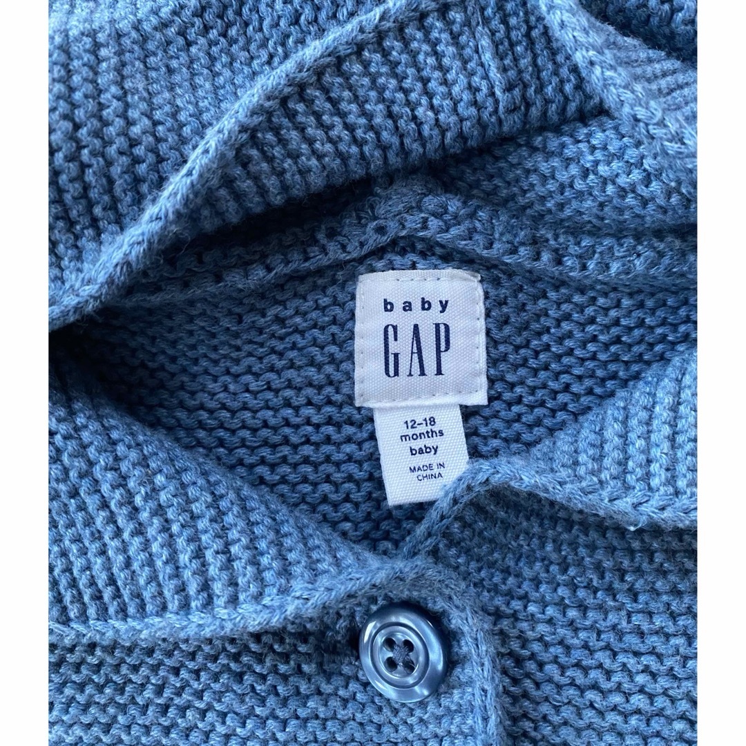 babyGAP(ベビーギャップ)のbabyGAP くま耳フード付きパーカー キッズ/ベビー/マタニティのベビー服(~85cm)(ニット/セーター)の商品写真