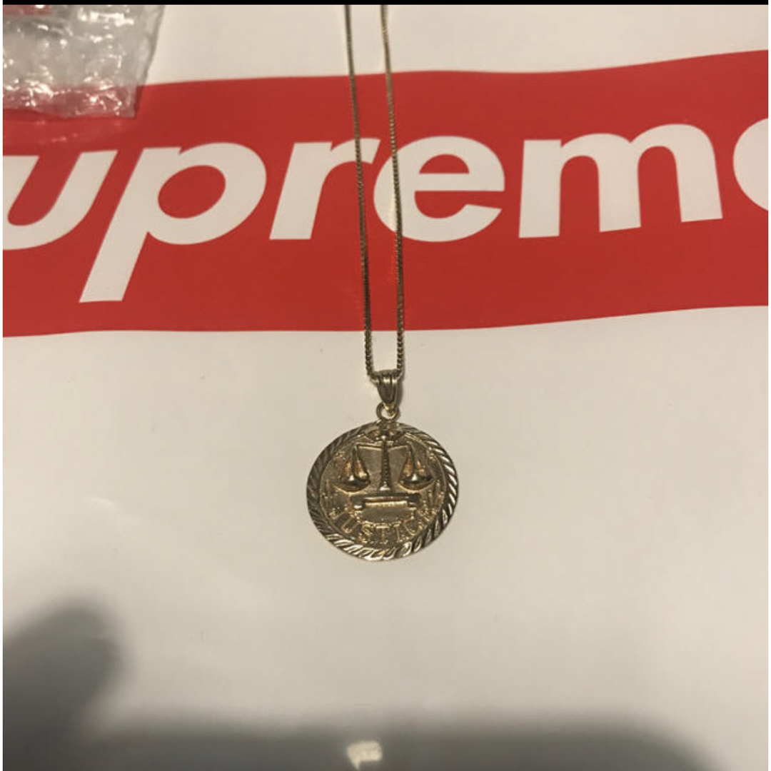 SUPREME 18SS Justice Gold Pendantネックレス