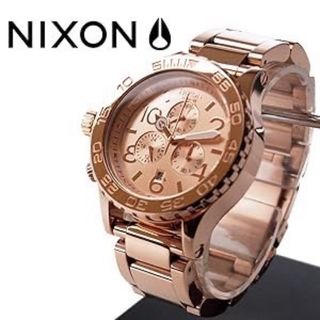 ニクソン(NIXON)のニクソン 51-30 all rose gold クロノグラフ A083 897(腕時計(アナログ))