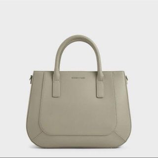 チャールズアンドキース(Charles and Keith)のチャールズアンドキース　CHARLES&KEITH カーブドトートバック(ハンドバッグ)