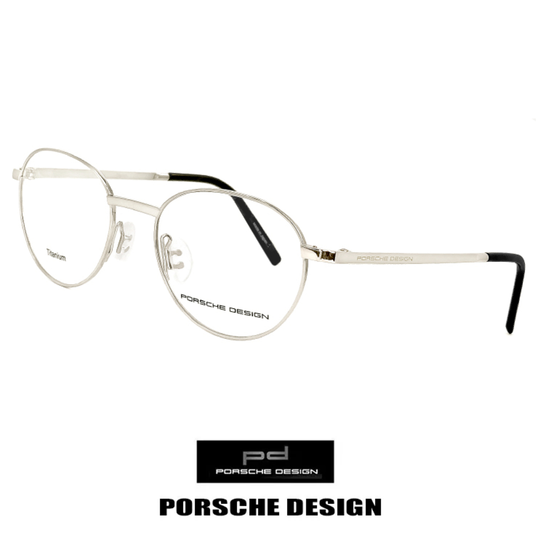 Porsche Design(ポルシェデザイン)の【新品】 日本製 ポルシェデザイン メガネ p8306-b チタン PORSCHE DESIGN 眼鏡 porschedesign めがね メンズ ラウンド オーバル 型 チタン フレーム メンズのファッション小物(サングラス/メガネ)の商品写真