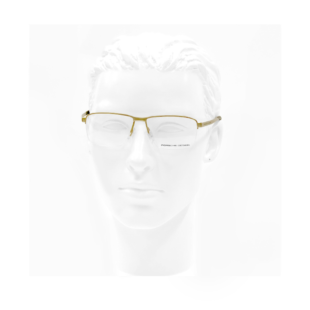 【新品】 ポルシェデザイン メガネ p8318-b PORSCHE DESIGN 眼鏡 porschedesign めがね メンズ ナイロール ハーフリム スクエア 型 メタル フレームメンズ