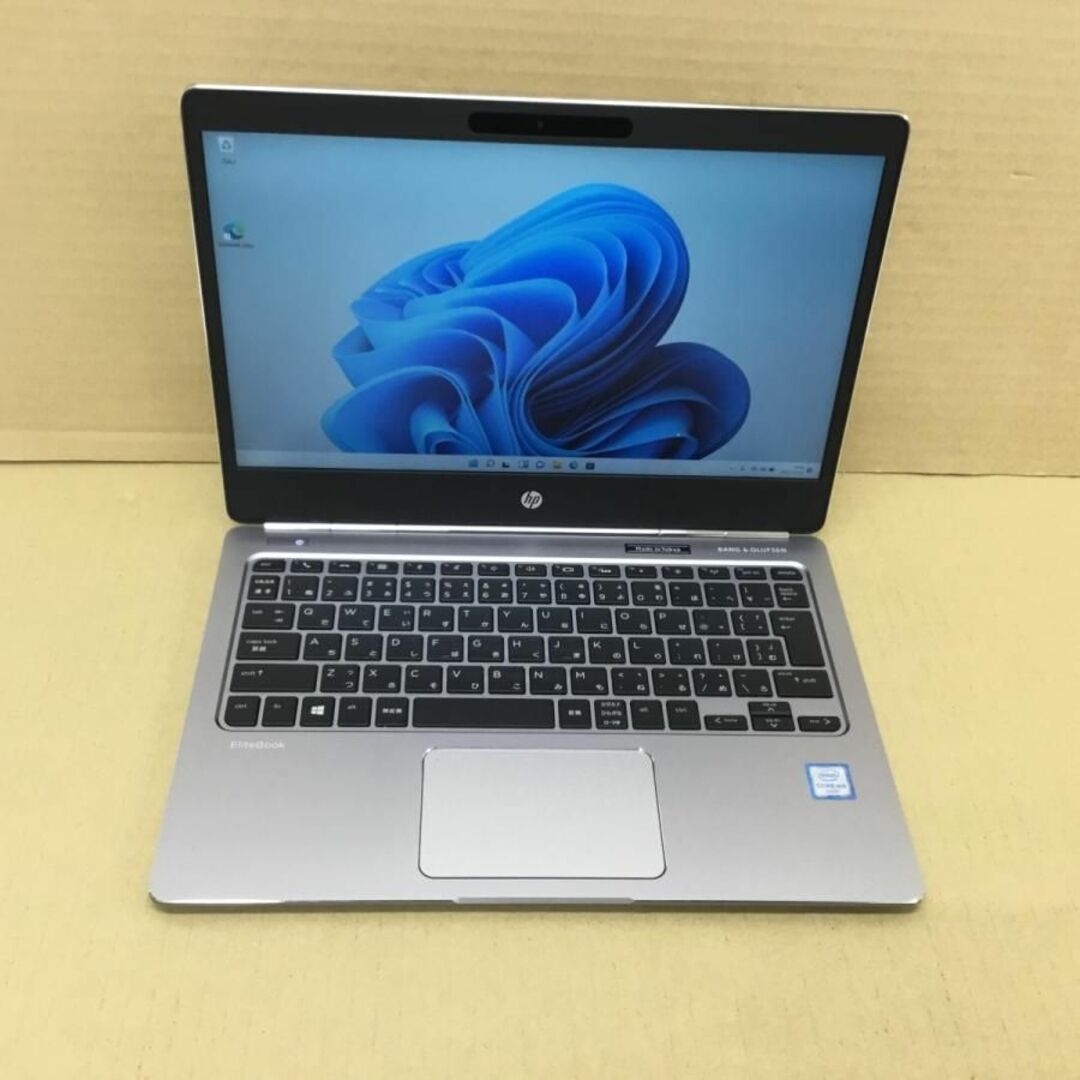 COREM5-11GHZWPSオフィス2付き　HP ノートパソコンELITEBOOK　FOLIO　G1 COREM5(6Y54)-1.1GHZ 8GB SSD256GB 12.5インチ WIN11P 無線,BLT,カメラ